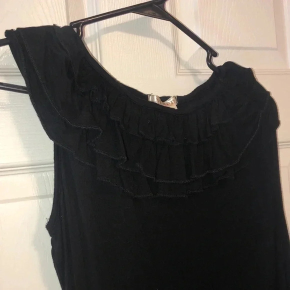 One shoulder Tank with ruffles - Picture 2 of 4